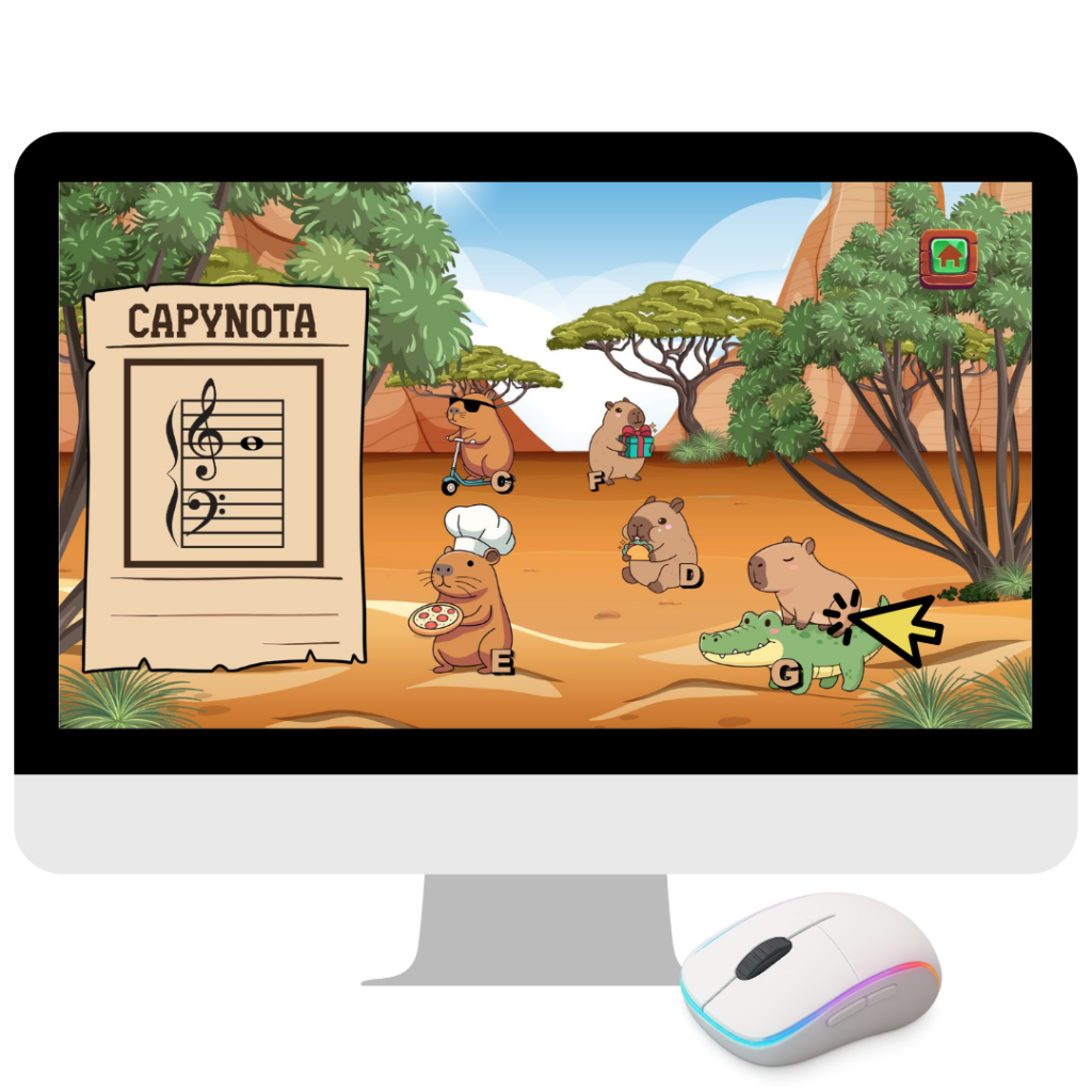 Capybara music resources designed to motivate children through playful music learning activities