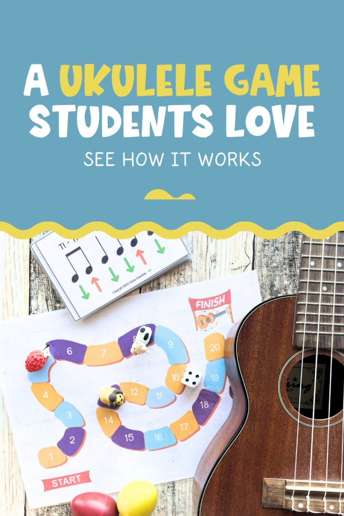 Need a new way to teach ukulele strumming? This beginner-friendly game combines rhythm reading, strumming practice, and friendly competition to keep students engaged. Collection of printable ukulele strumming activities including games, rhythm cards, worksheets, board games, and beginner strumming pattern practice resources.