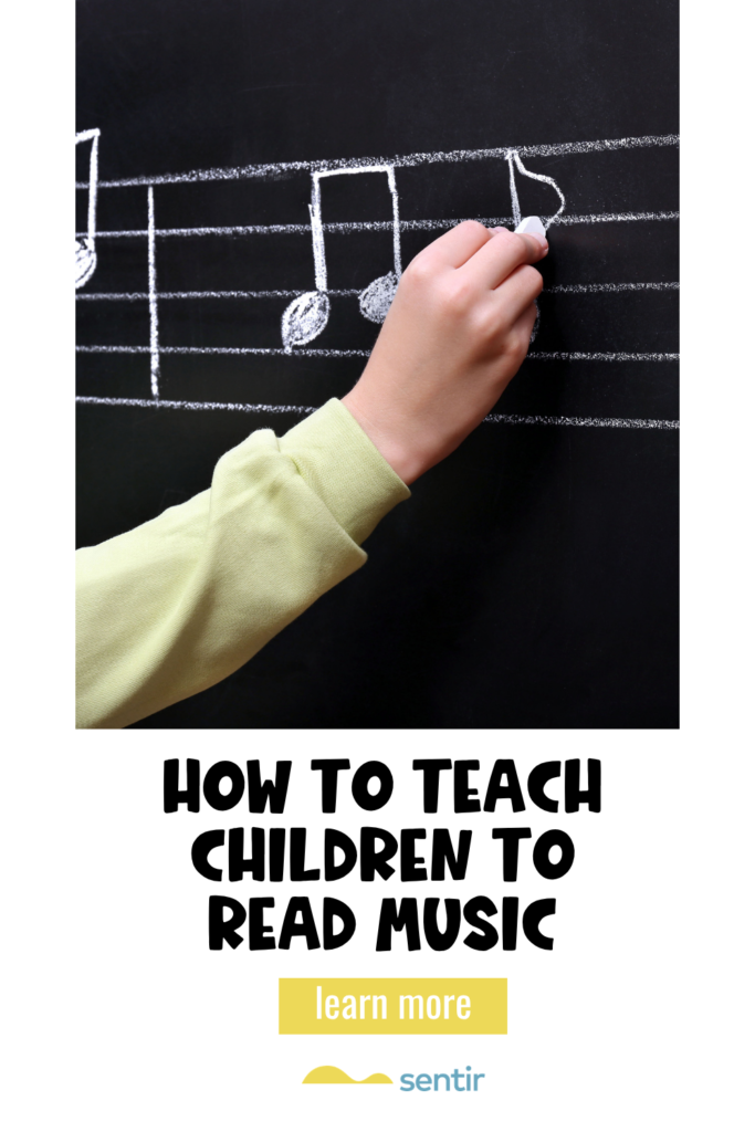 How to teach children to read music using games, movement, color coding, and note reading activities.